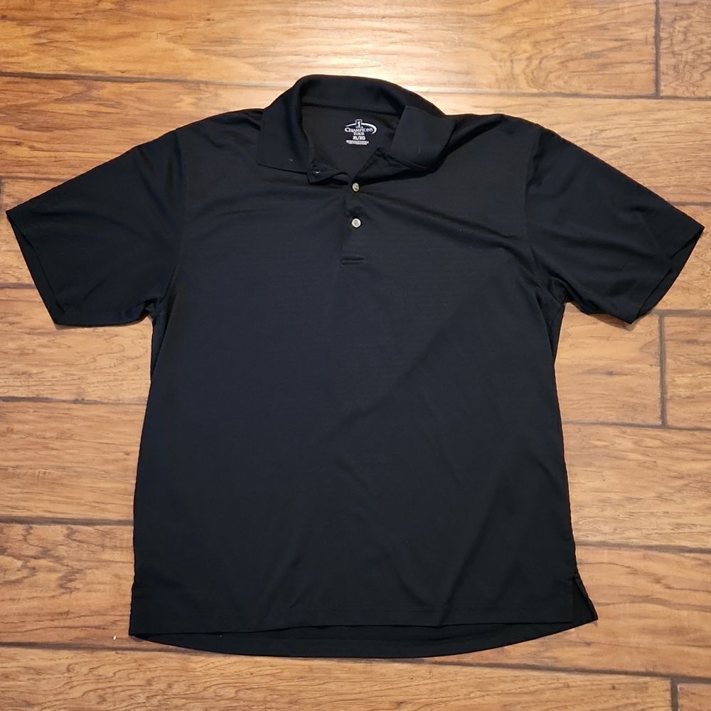 Champions Tour Men's XL/XG black polo shirt